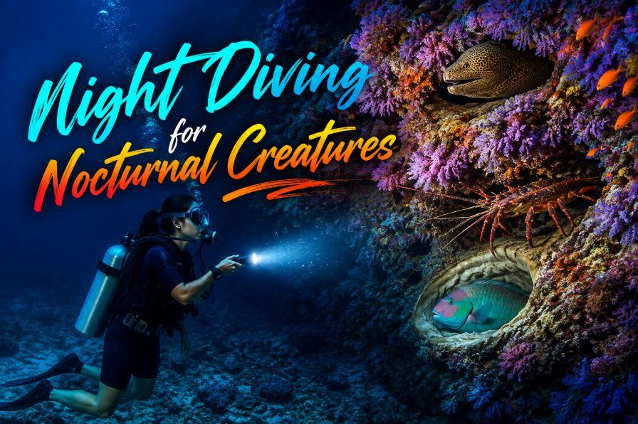 Night Diving in the Maldives for Nocturnal Creatures: Discover the Reef After Dark