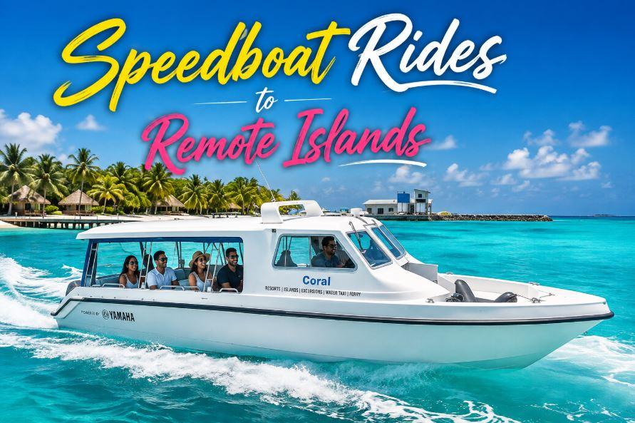 Speedboat Rides to Remote Islands in the Maldives: Adventure Across the Atolls