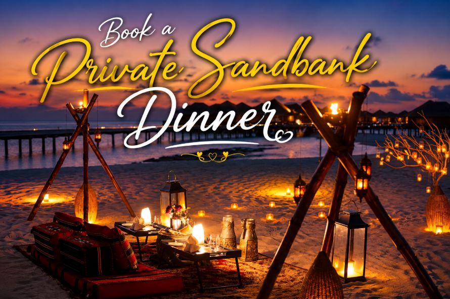 Book a Private Sandbank Dinner in the Maldives: Romance Under the Stars