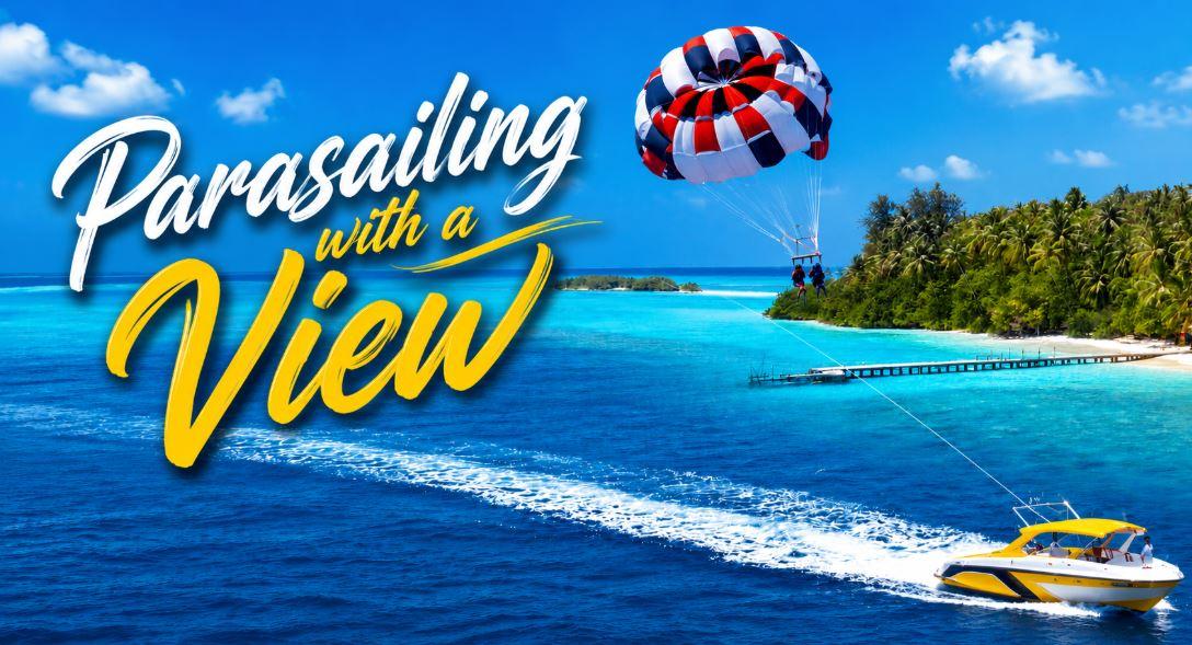 Parasailing with a View in the Maldives: Soar Above a Tropical Paradise