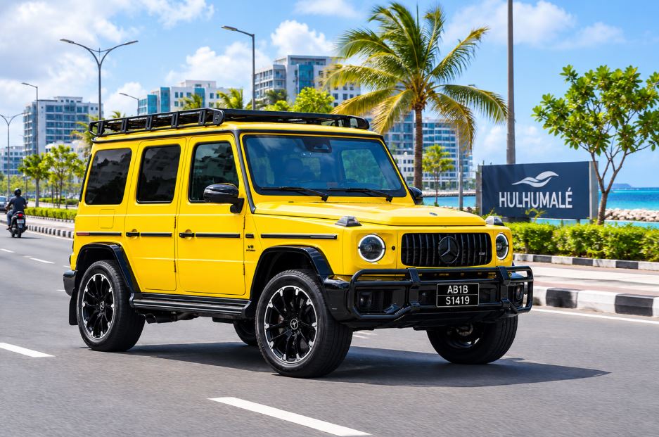 Demo Premium Yellow G-Wagon for Rent in Hulhumalé