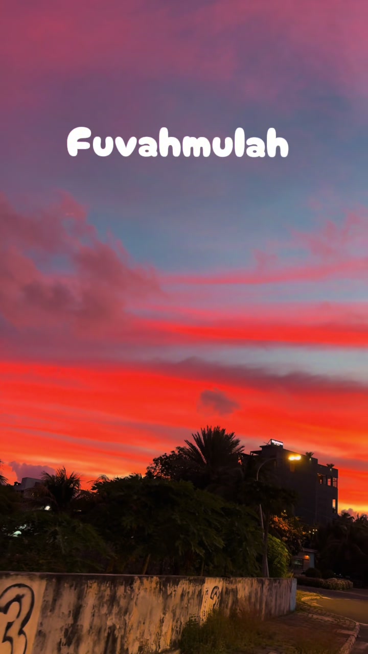 Sunset #Fuvahmulah #Maldives #Sunset