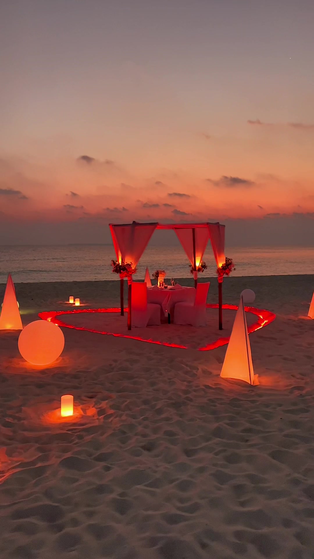 Romantic dinner in Maldives! #maldives #dinner