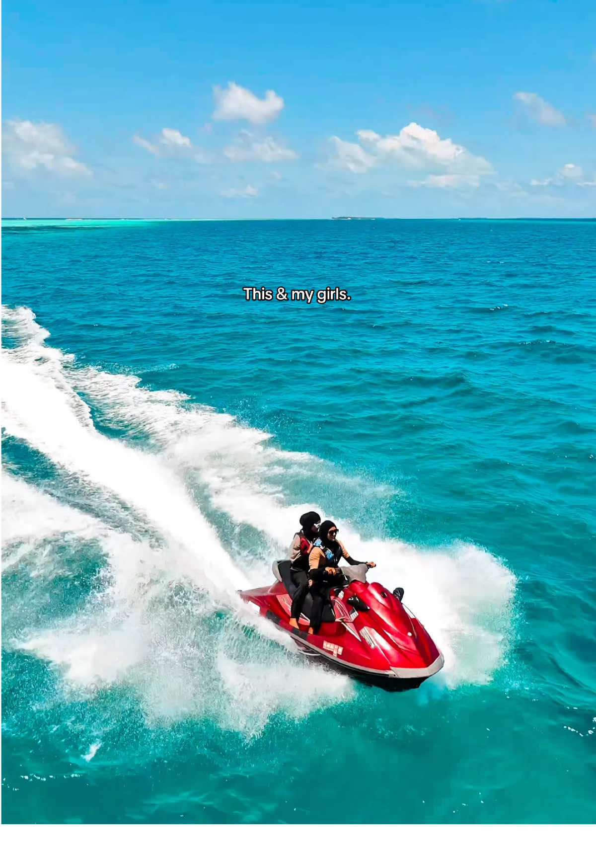 My favourite kind of therapy 🤍 #jetski #dhangethi #maldives #fyp #foryou