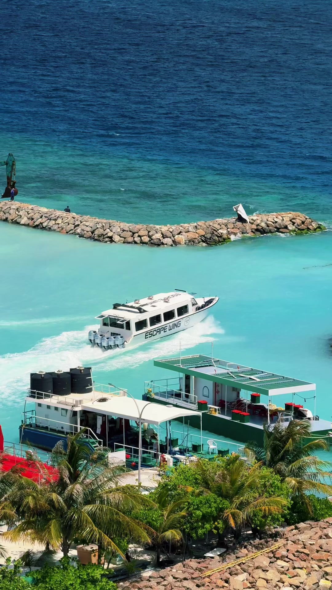 ESCAPE WING @𝙀𝙎𝘾𝘼𝙋𝙀 𝙈𝘼𝙇𝘿𝙄𝙑𝙀𝙎                                                #speedboat #maldives #maafushi #fyp